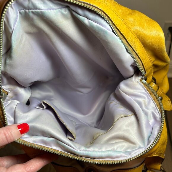 Coach Mustard Maggie Leather Purse - Picture 13 of 16